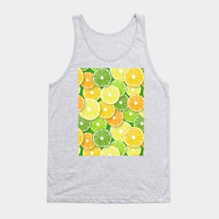 Citrus fruit slices pop art 3 Tank Top